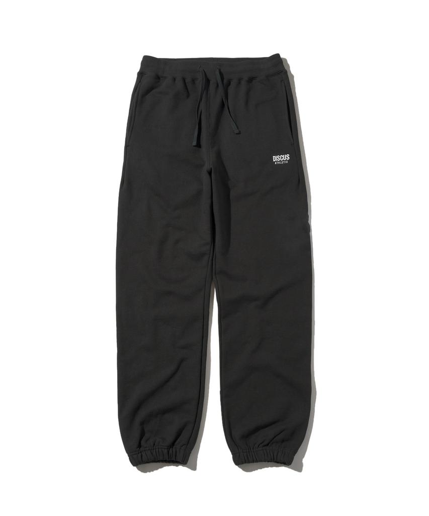 DISCUS ATHLETIC Heavyweight Letter Logo Sweatpants Washed Black