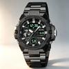 Мужские цифровые часы SKMEI Dual Time из нержавеющей стали 2404