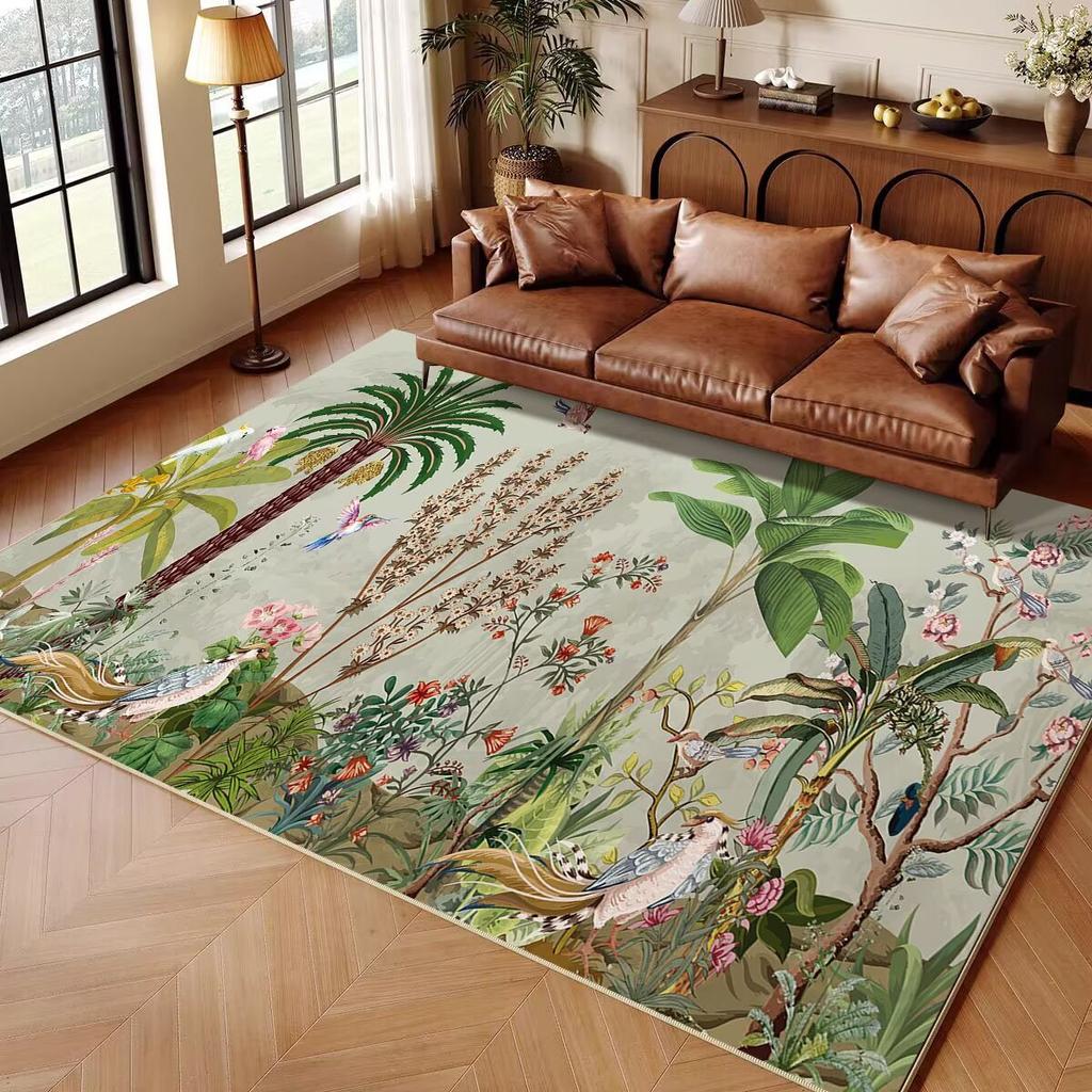 Jungle Animal Cartoon Child Carpet Rug for Home Living Room Bedroom Sofa Doormat Decor Play Area Rug Nordic Non-slip Floor Mat