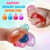 Dream Water Drop Maltose Squishy Toy, Glitter Stretchy Fidget Toy, Stress Relief Sensory Toy for Kids and Adults, 4 Colors