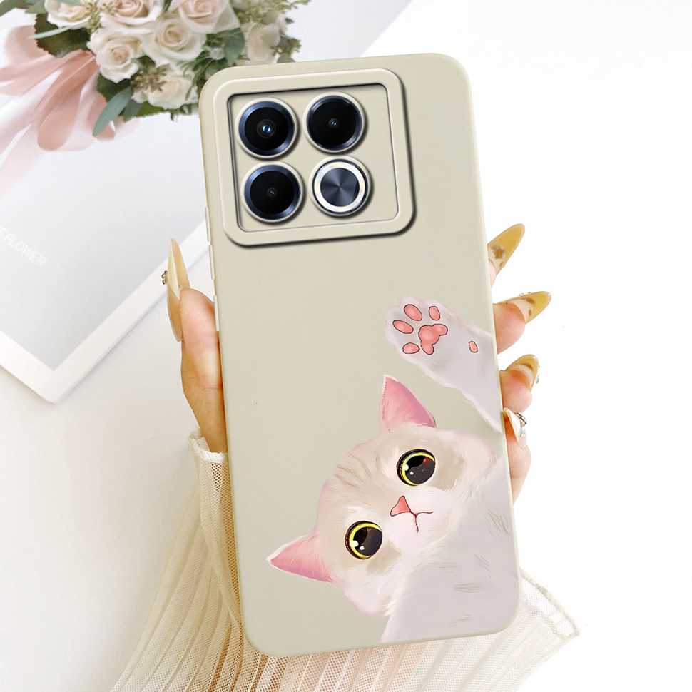 For Infinix Note 40 5G Case X6852 Soft Slim Rabbit Sunflower Back Cover Fundas For Infinix Note40 Note 40 5G Shell Bumper