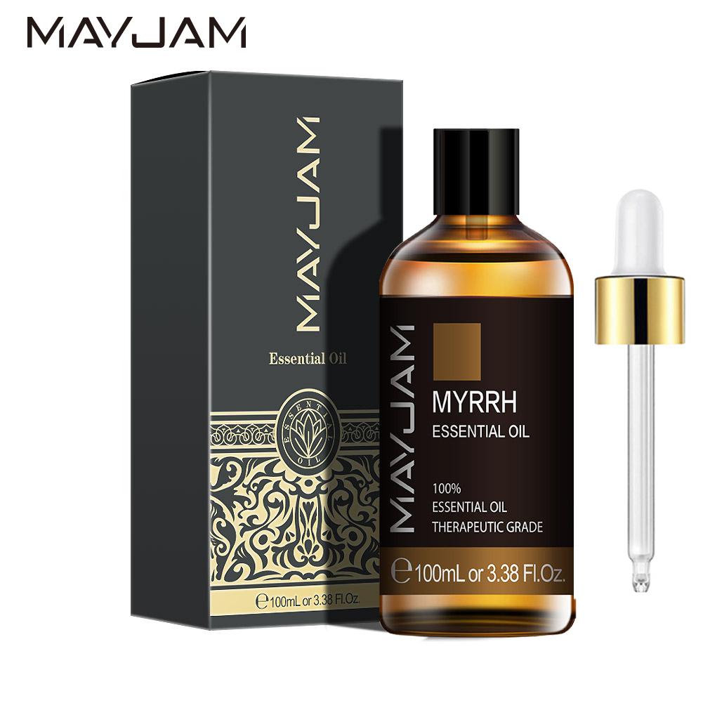 MAYJAM 10 мл/30 мл/100 мл чистое эфирное масло мирры, натуральная растительная терапия, ароматерапия, диффузор, увлажнитель, массаж, снятие стресса, здоровый уход