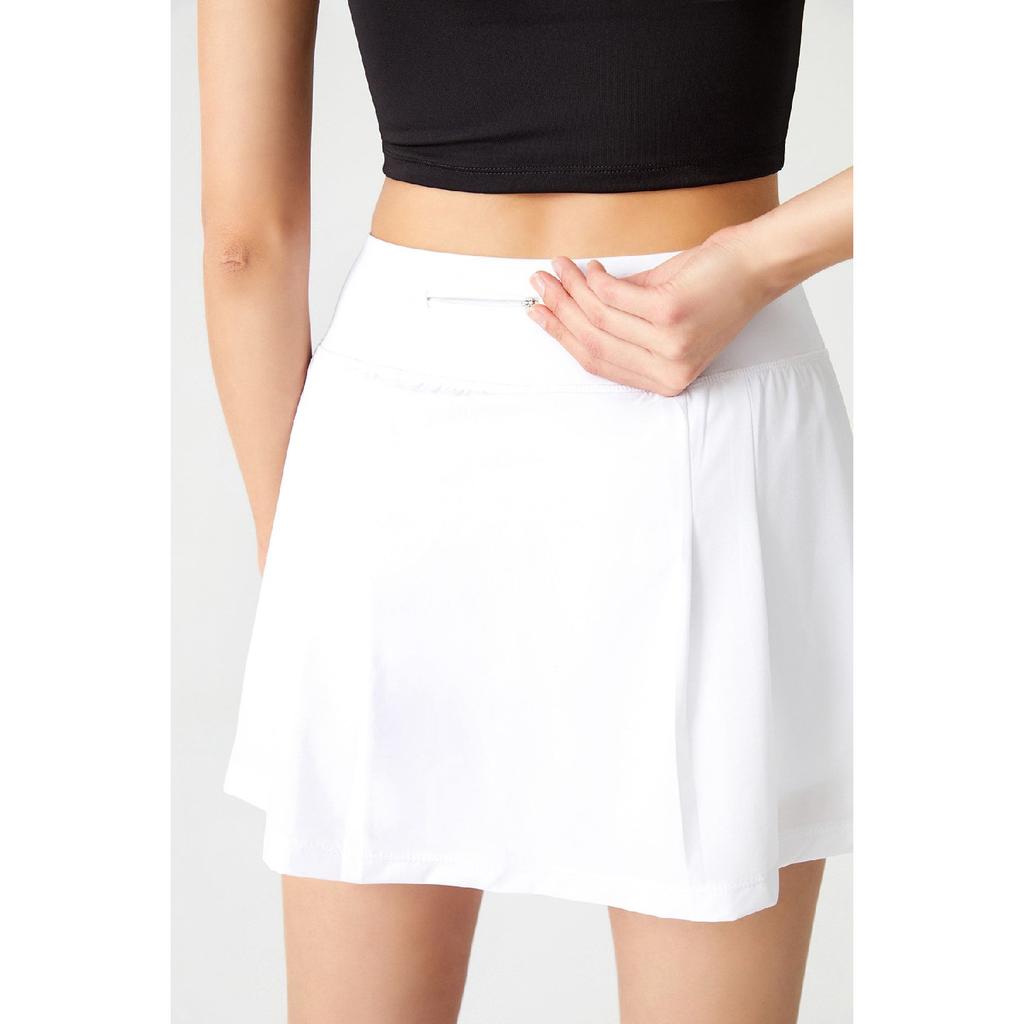 White 2 Layer Tennis Skirt - Shorts Skirt - Sports Skirt Tennis Skirt