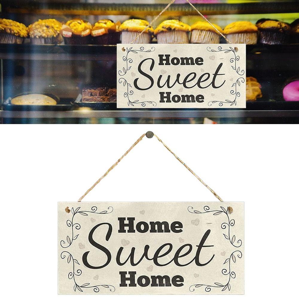 Wood Hotel Bulletin Board Sweet Home Sign Door Plate Durable Door Sign Office