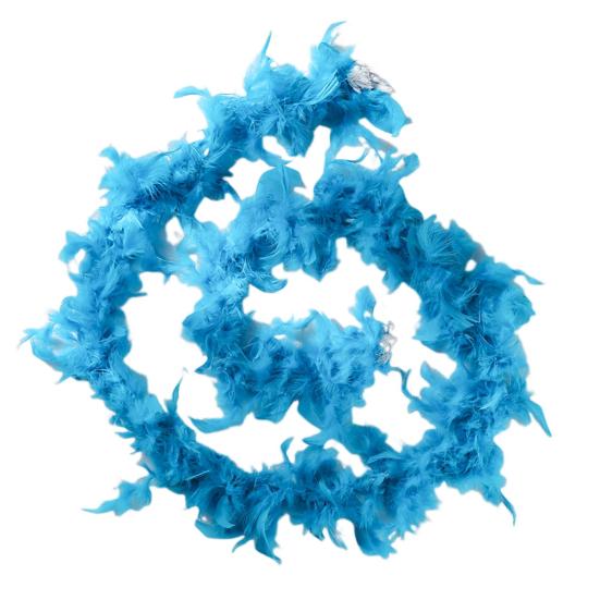 Feather Boa Scarf Colorful Turkey Feathers Thin Scarf Lightweight Skin-touching Long Scarf