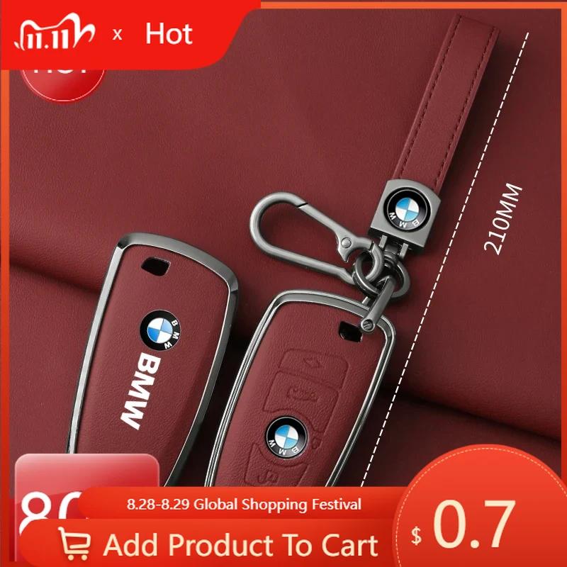 PLXJ3 Car Sticker Hot 2025 For BMW 1 3 5 7 Series X1 X3 X4 X5 F10 F15 F16 F20 F30 F18 F25 M3 M4 E34 Key Case Cover Alloy Shell Holder