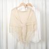 Wraps Knitted Triangle Scarf Cloak Fart Curtain Elegant Waistband  Women