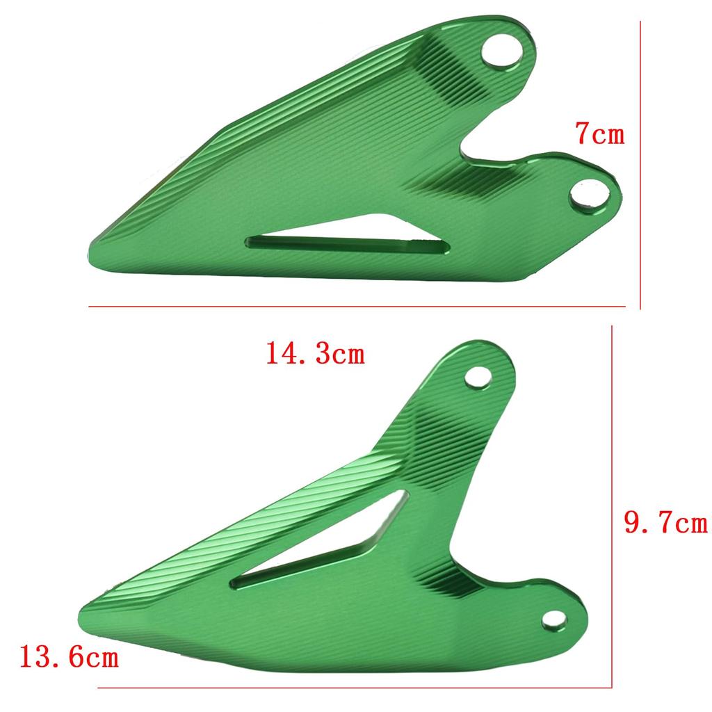 Защитные накладки на пятки подножек Hruizq для Kawasaki Ninja 400 Z400 (2018-2023 гг.), Ниндзя 250 Z250 (2019-2023), Z e-1 Ниндзя e-1 (2024) (зеленый)
