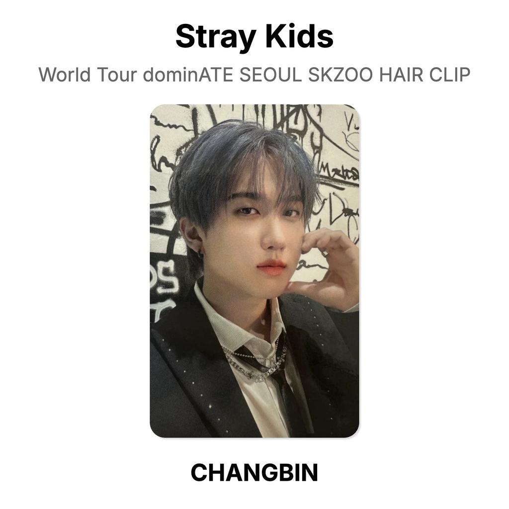 Stray Kids Мировой Тур dominATE СЕУЛ SKZOO ЗАКОЛКА ДЛЯ ВОЛОС Официальная фотокарточка