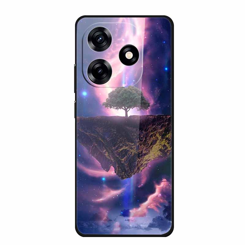 Glass Back Cover For Honor X5c Plus Case Coque Hard Tempered Glass Case For Honor Play 10A X5c Plus Phone Case Cover Soft Bumper