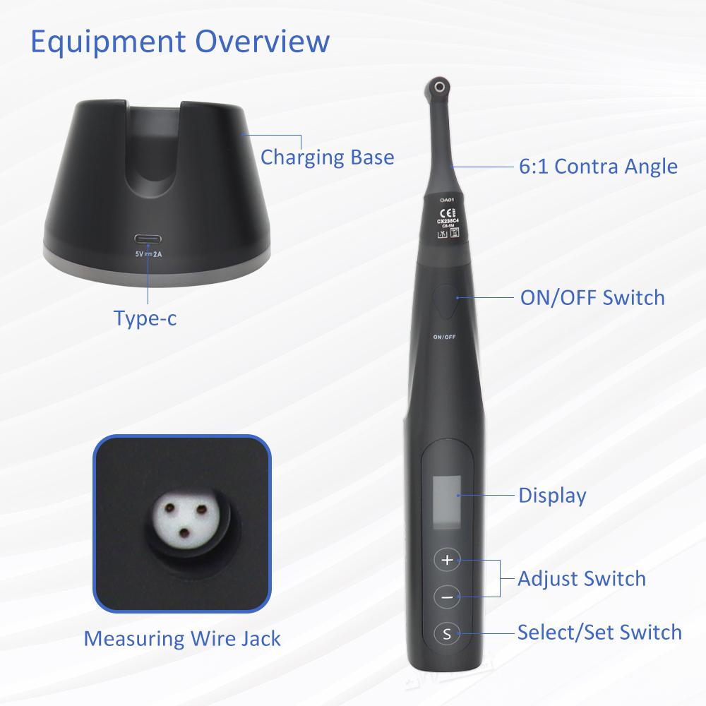 YUSENDENT COXO C-SMART-MINI AP+ Бесщеточный стоматологический эндомотор Смарт со светодиодной лампой 16:1 Стандартный наконечник с апекслокатором 1 шт. продано