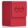 UAONO Deck Case, Trading Card Case for Yu-Gi-Oh! Cards, 100+ Deck Case with 2 Dividers, Compatible with MTG, TCG, and CCG, PU Leather Card Storage Box