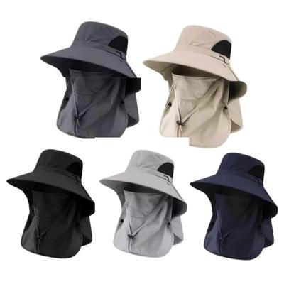 Кепка для походов на открытом воздухе с регулируемым воротом для мужчин и женщин, для скалолазания, защита от солнца, дышащая, ветрозащитная, для рыбалки, с широкими полями, весна-лето