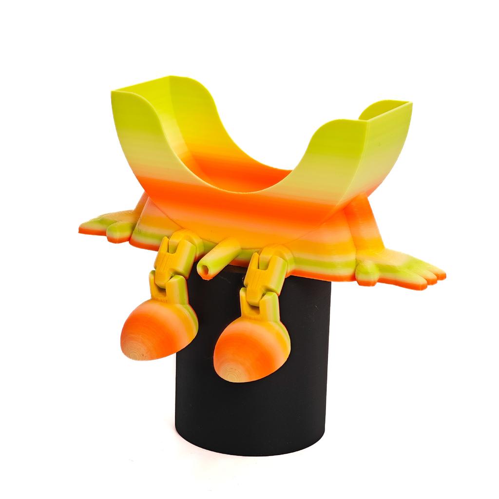 Smiling 3D-Printed Sponge Holder – Fun & Functional Kitchen Drain Rack | Cute Dishwashing Organizer for Sink, Dorm & Tiny Spaces