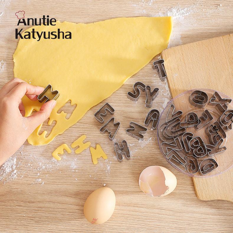9/26pcs Alphabet Letter Fondant Cookie Moulds Cake Decorating Set Icing Cutter Mould Baking Tool