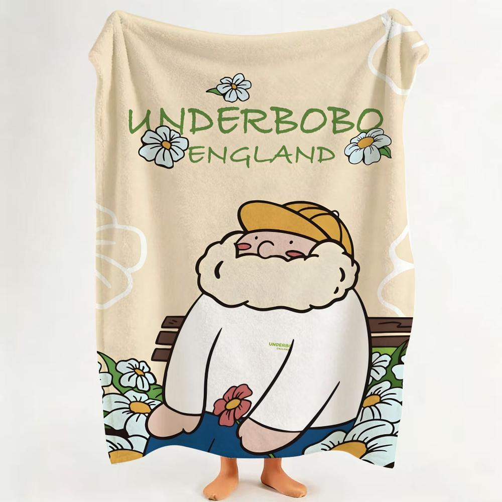 ip U UNDERBOBO Throw Flannel Throw Blanket Suitable for Sofa Living Room Bedroom
