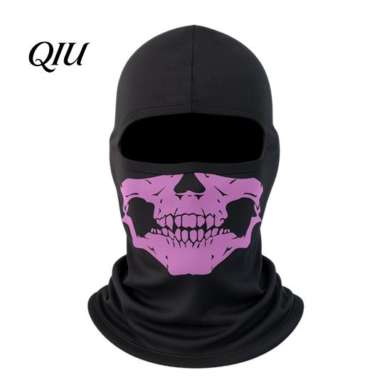 Full Coverage Mask Skull Neck Gaiter Balaclava, UV Protection Face Mask, Breathable Balaclava Ice Silk Guard for Outdoor Cycling Motorcycle
