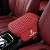 Для Peugeot 308 408 508 RCZ 208 3008 2008 206 207 108 406 407 408 206 208 307 1 шт. Кожаная Автомобильная Консоль Подушка Подлокотника Автомобиля с Хранилищем Автомобильный Стайлинг