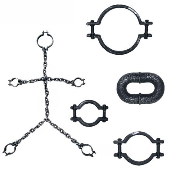 1 комплект, цепочка для костюма узника на Хэллоуин, реквизит, пластиковая цепочка для украшения смерти, аксессуары для костюма узника, реквизит для косплея, принадлежности для маскарада