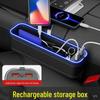 Car Seat Gap Organizer with Light & Charging Function
