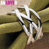 925 Sterling Silver Cross Intertwined Ring Jewelry