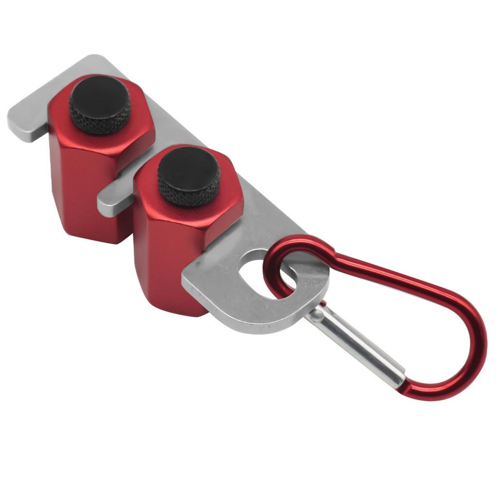 Stair Gauge Aluminum Alloy Hex Flat Framing Jig with Thumb Screw for Stair Layout Woodworking