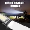 Multi-functional Flashlight with Back Clip USB Rechargeable IPX4 Waterproof Work Lamp Magnetic Portable Outdoor Camping