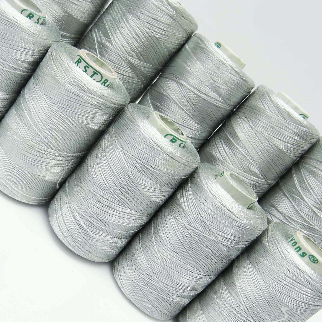 Aqua Blue Spool Оверлочная ручная машина Полиэстеровые конусы Serger 400 Mtr
