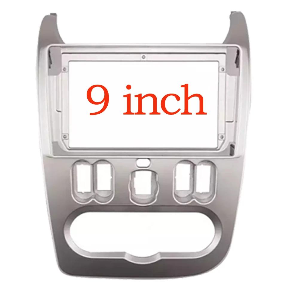 9 Inch For RENAULT Logan Sandero DACIA Duster Double din Seat Leon 2007-2013 Radio Frame Panel Fascias