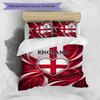 England Football Printed Bedding 3 Piece Set Cozy Breathable Bed Cover Set as Housewarming Holiday Gift