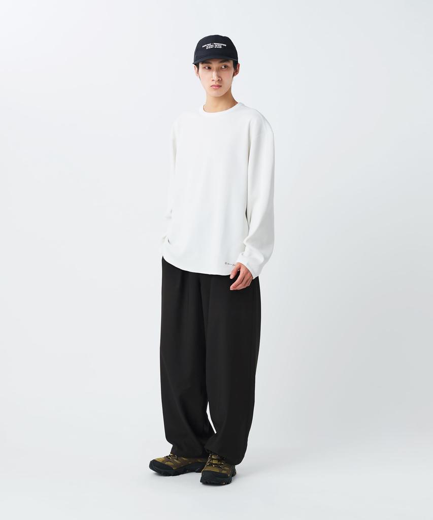 Snow Peak Dry Waffle Long Sleeve T-Shirt CS-26SU001, Men's/Women's, OFF WHITE, M