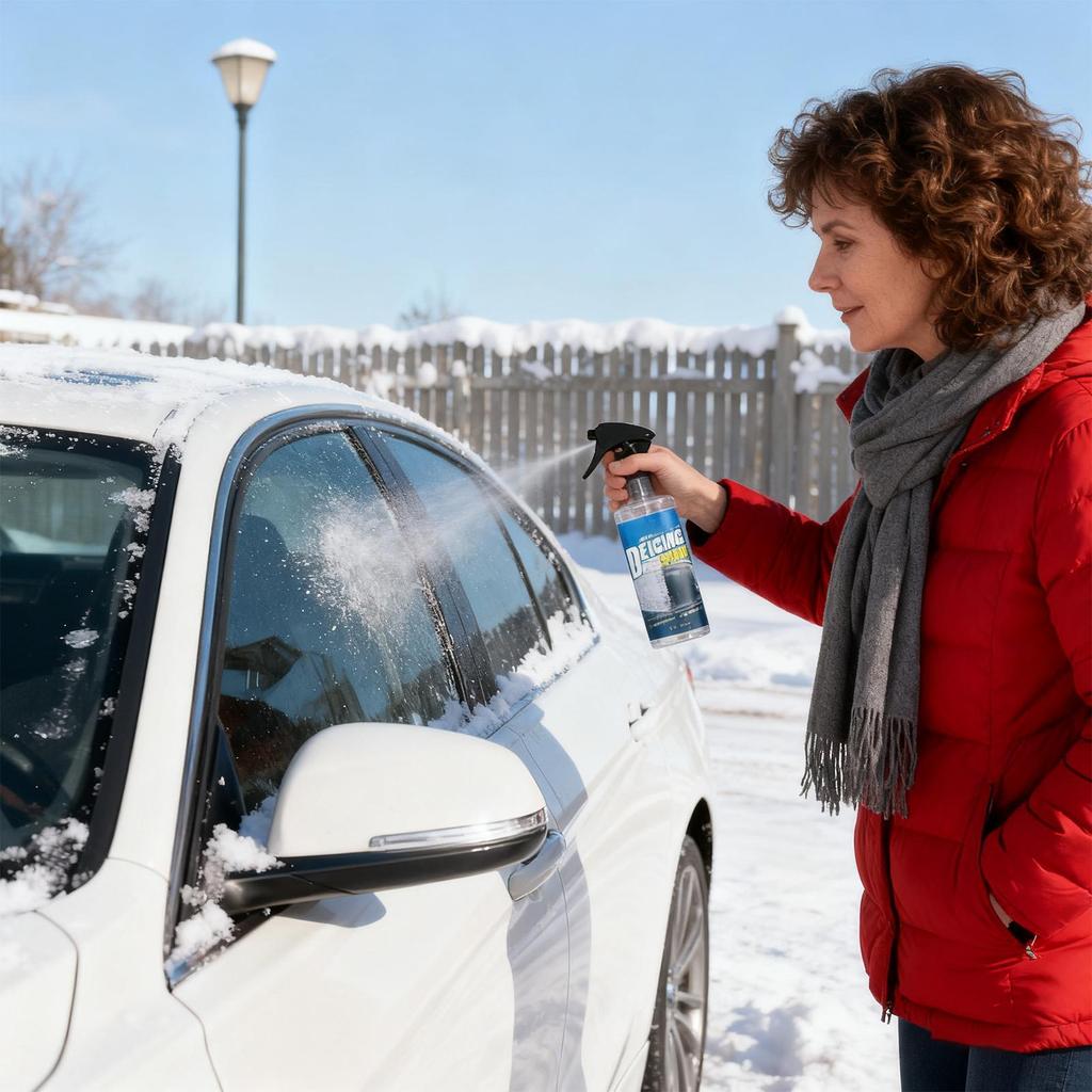 Deicer For Car Windshield 100ml Fast Snow Remover Defroster Spray Car For Automotive Vehicles Including Trucks SUVs During Snow