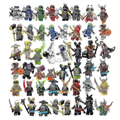 Набор из 48 мини-фигурок Ninjago, Игрушечные фигурки для детей, Подарки на день рождения для мальчиков, девочек и взрослых коллекционеров