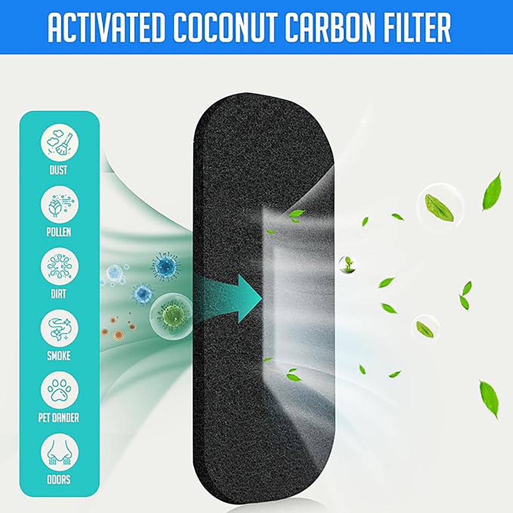 Ceiling Fan Filters For Blades,Ceiling Fan Cleaner Activated Carbon Filters For Fan,Easy-Stick Ceiling Fan Gas Filters Remove Ordor