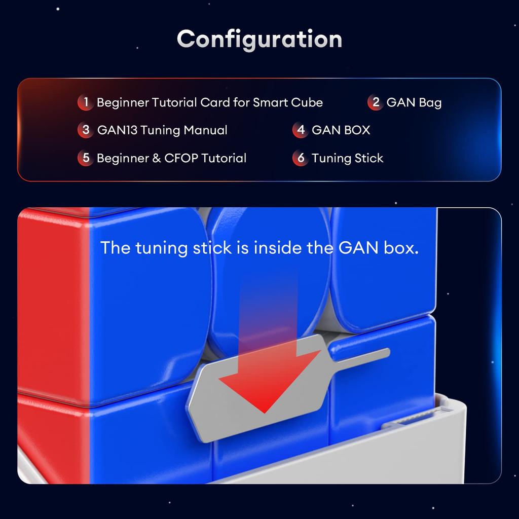 GAN 13 Maglev UV Официальный соревновательный магнитный куб Высокопроизводительный магнитный куб-пистолет 3x3 Без наклеек Легко поворачиваемый Magic Cube Coat, -