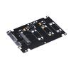 mSATA To SATA Enclosure mSATA To 2.5 SATA Adapter SSD Hard Drive Converter To SATA 3.0 Card with Case (Not Inclube Hard