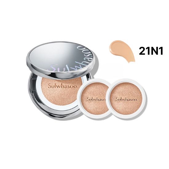 Sulwhasoo Perfecting Cushion (Main + 2 Refills Set) 15g*3 (SPF50+ / PA+++)