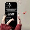 Классический Популярный Чехол Для Телефона SCP F-Foundation Для IPhone 17 16 15 14 13 11 12 Pro Max 16 Plus Прозрачный