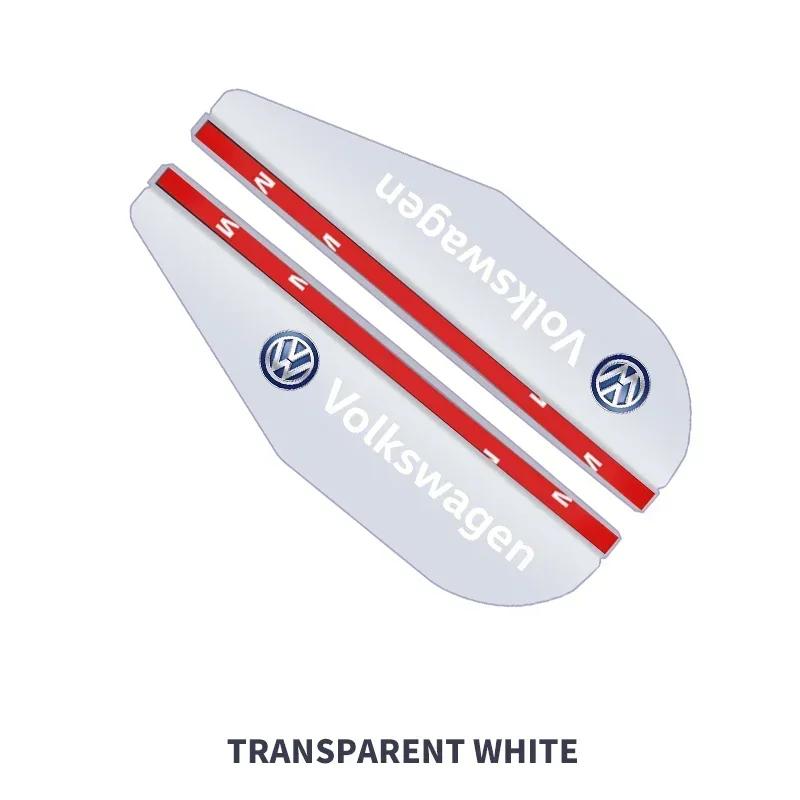 80% Hot 2Pcs Car Rearview Mirror Rain Eyebrow Sun Shade Cover Sticker For Volkswagen VW Scirocco GOLF MK6 Polo Tiguan PASSAT