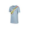Футболка для тренировок Dri-Fit Printed с круглым вырезом и коротким рукавом, детские топы, синяя DV3190-425