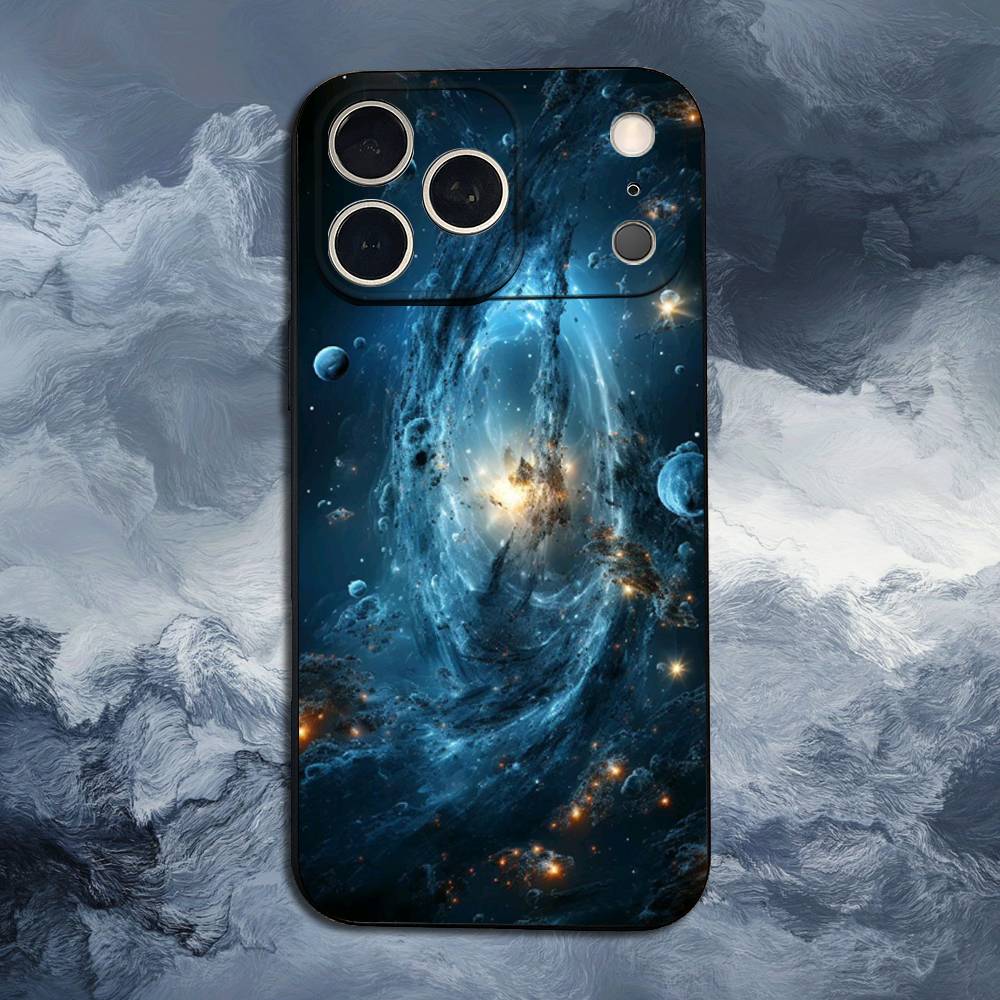 Космос Для Галактики Вселенной Для iPhone 13,16,11,14,17,12,15,Plus,Pro Max,XS,X,XR,SE,Mini,8,7,Чехол Для Телефона Мягкий Силикон Черный