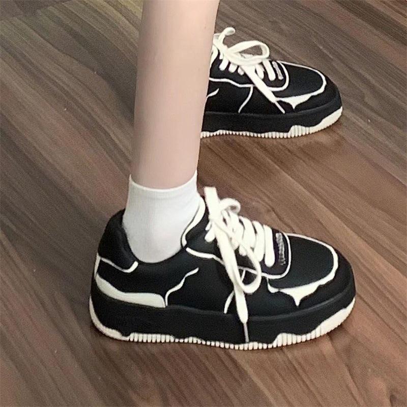 Black Board Shoes Children 2025 New Summer Student Versatile Dirt-resistant Internet Celebrity Versatile Non-slip Casual Panda Shoes