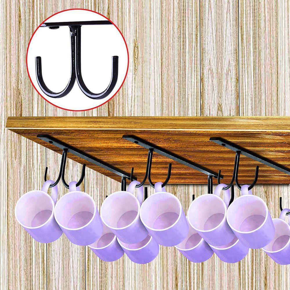 Drainer Drying Rack Cabinet Hook Kitchen Organize Storage Rack Holder Metal Mug Holder Cup Rack