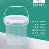 10l transparent with handle and lid