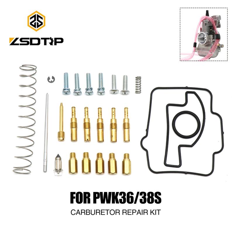 ZSDTRP PWK 36S(AG) PWK 38S(AG) Ремонтный комплект карбюратора с пружиной, прокладками, жиклером холостого хода, винтом качества смеси Для 250EXC YZ125 150SX/XC