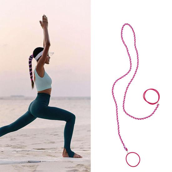 4 шт. женская спиральная резинка для волос, удлиненная, длинная, спортивная, эластичная, с разрывами, резинка для волос, держатель для хвоста