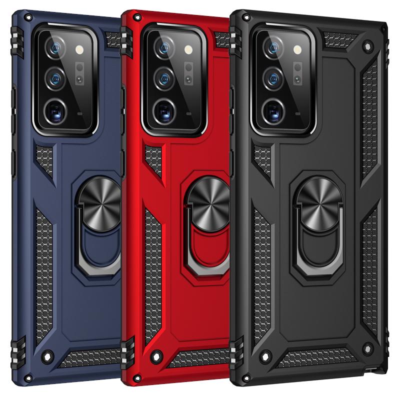 Ударопрочный Бампер Броня Противоударный Чехол Для Xiaomi Redmi Note 13 12 11 10 Pro Plus 11S 11T 10T 10C 10S 5G Магнитное Металлическое Кольцо Чехол