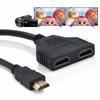 HDMI совместимый сплиттерный кабель видеопереключатель адаптер выходной концентратор X Box PS3 4 DVD HDTV ПК ноутбук телевизор HD 1080p 1 вход 2