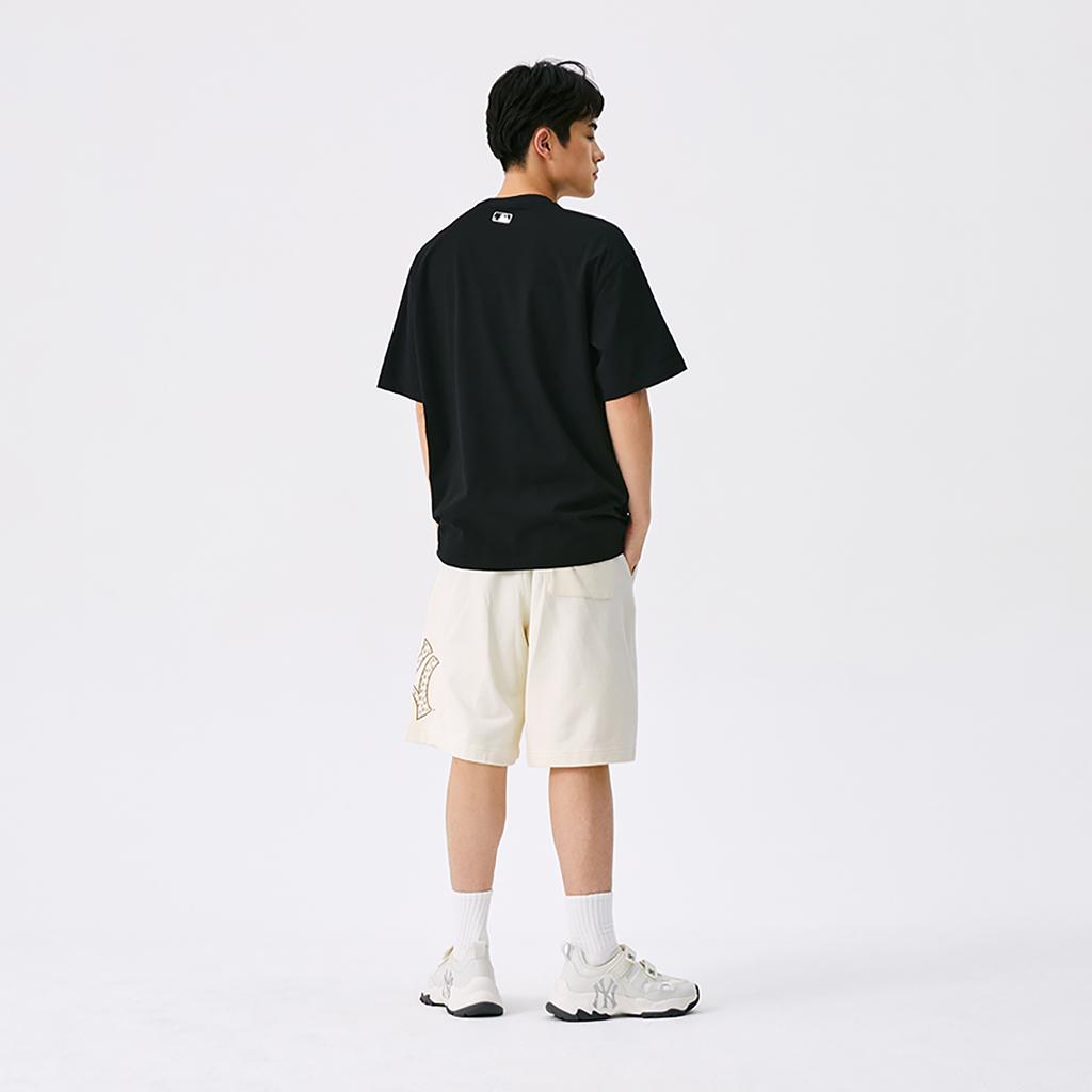 New MLB Preppy Style Collection New York Yankees SS25 T Shirt Unisex Black 3ATSV0653-50BKS