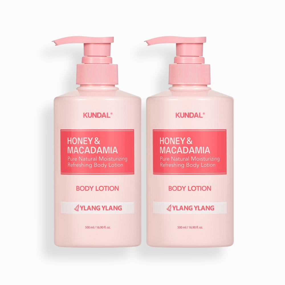 [1+1] Kundal Honey & Macadamia Pure Body Lotion 500ml, Korean Cosmetics with Good Fragrance